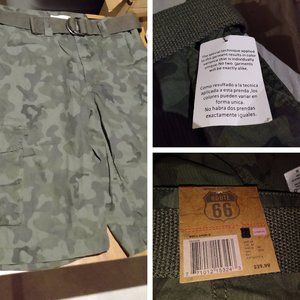 Route 66 Camouflage  Cargo Shorts